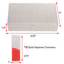Organizer Box Keeper Flips, Bead Organizing Containers with Lid, tol1390
