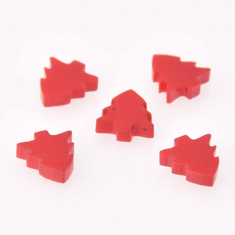 10 Laser Cut Tree Charms, acrylic laser studs, 1/2" laser shapes