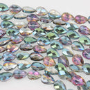 18mm Teardrop Beads Crystal NORTHERN LIGHTS AB, 10" strand, bgl2124