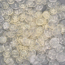CLEAR Buttons Mixed styles and sizes 50 grams but0314