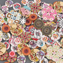 MIXED COLORS Buttons Mixed styles and sizes 50 grams but0315
