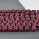 12mm Natural Magkuno Ironwood Wood Beads, Purple Wooden Beads, bwd0063