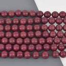 12mm Natural Magkuno Ironwood Wood Beads, Purple Wooden Beads, bwd0063