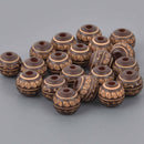 10mm Round Mocha Wood Beads, 20 beads, bwd0071