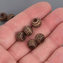 10mm Round Mocha Wood Beads, 20 beads, bwd0071