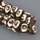 24mm African Rondelle Beads, 6 beads, bwd0073