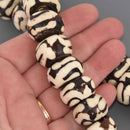 24mm African Rondelle Beads, 6 beads, bwd0075