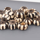 25mm African Rondelle Beads, 6 beads, bwd0077