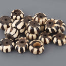 25mm African Rondelle Beads, 6 beads, bwd0077