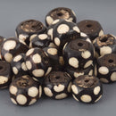 25mm African Rondelle Beads, 6 beads, bwd0078