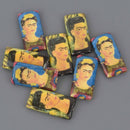 40mm Frida Kahlo Paper Mache Beads, rectangle, x4 beads, bwd0081