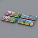 40mm Paper Mache Beads, rectangle, x4 beads, bwd0082