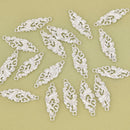 5 Matte Silver Filigree Connector Charms, 30mm, chs8522
