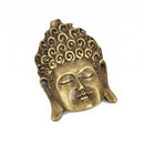 2 BUDDHA HEAD charms, bronze metal, religious icon, 38x27mm, chb0522