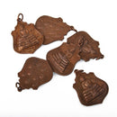 THAI BUDDHA charms, copper bronze pewter, religious icon, chs8316