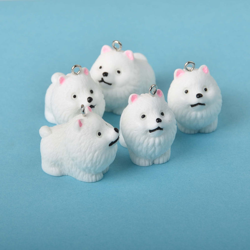 Cute Dog Charms, Pomeranian 1.25" tall, chs8358