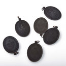 1 Black THAI BUDDHA Pendant Charm Thai Relic pewter chs8363