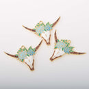 Longhorn Skull Charms, Blue Flower Bull Cow Steer Skull chs8384