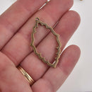 Bronze Victorian Marquis Charms, 1.75" long, chs8420