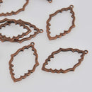 Copper Victorian Marquis Charms, 1.75" long, chs8421