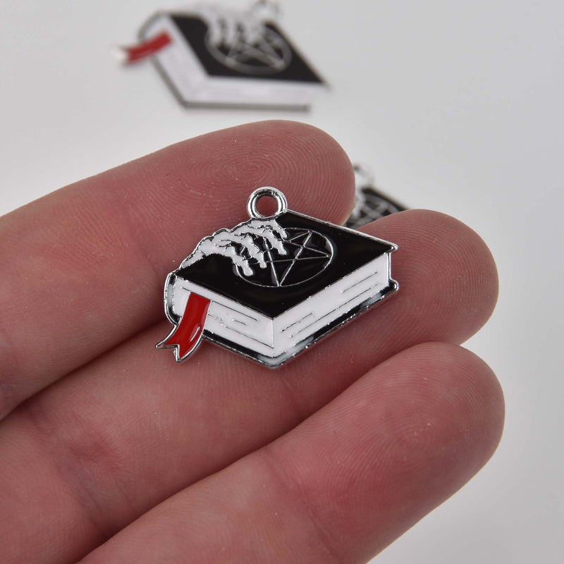 Book of Spells Halloween Charms, Witchcraft, Enamel, chs8431