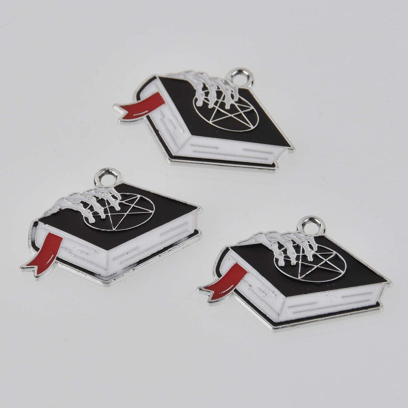 Book of Spells Halloween Charms, Witchcraft, Enamel, chs8431