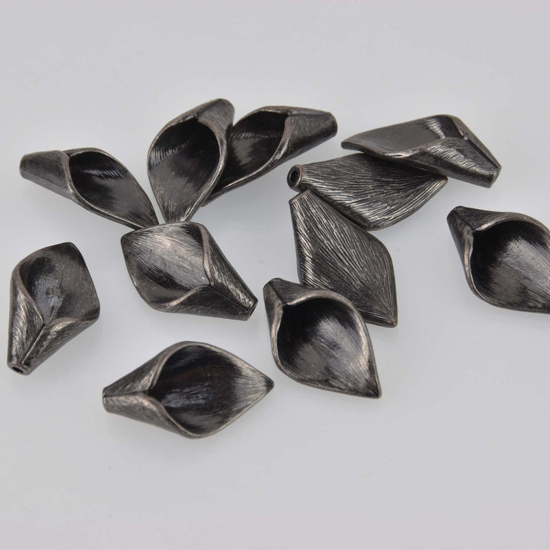 Calla Lily Charms, gunmetal, 26mm, chs8503