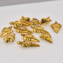 5 ARROWHEAD Charms, gold plated, 34x17mm, chs8512