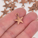 10 Copper Star Charms, 17x14mmm chs8524