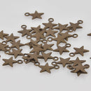 10 Bronze Star Charms, 17x14mmm chs8525