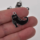 Witch Shoe Halloween Charms Enamel, chs8561