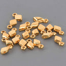 Sykia Gemduo Bead Ending, Gold Plate, x4 pcs, chs8565