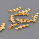 Vani IV GemDuo Bead Ending Gold Plate, x4 pcs, chs8566