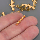 Vani IV GemDuo Bead Ending Gold Plate, x4 pcs, chs8566