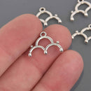 Lakos III 8/0 Bead Ending Silver Plate, x4 pcs, chs8567