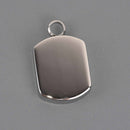 Cremation Ash Urn Charm Locket, Silver Stainless Steel chs8593