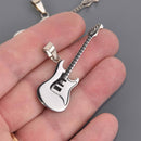 1 ELECTRIC GUITAR Charm, Silver Stainless Steel chs8608