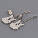 1 ELECTRIC GUITAR Charm, Silver Stainless Steel chs8608