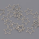 10 Star Charms, Stainless Steel Connector Links, 16mm  chs8619