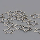10 Star Charms, Stainless Steel Connector Links, 16mm  chs8619