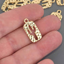Light Gold CACTUS Charms, Cut Out Metal, 23x12mm, chs8621