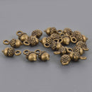 Bronze ACORN Charms, 14x7mm, chs8626