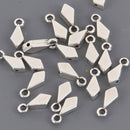 Livadaki Kite Bead Ending, Silver Plate, x4 pcs, chs8630