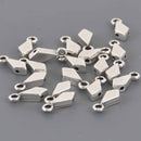 Livadaki Kite Bead Ending, Silver Plate, x4 pcs, chs8630