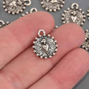 Silver Heart Charms, small heart 15mm chs8636