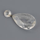 Vintage Crystal Chandelier Charms, Teardrop and Octagon, 2-5/8" long, chs8644