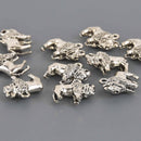 Buffalo Bison Charms silver metal chs8665