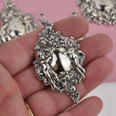 Silver Victorian Cherub Charms 2-5/8" long, chs8674