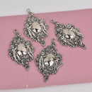 Silver Victorian Cherub Charms 2-5/8" long, chs8674