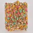 Dainty Heart Enamel Chain, Gold Plate Chain, Anklet Chain, Bracelet Chain, fch1314